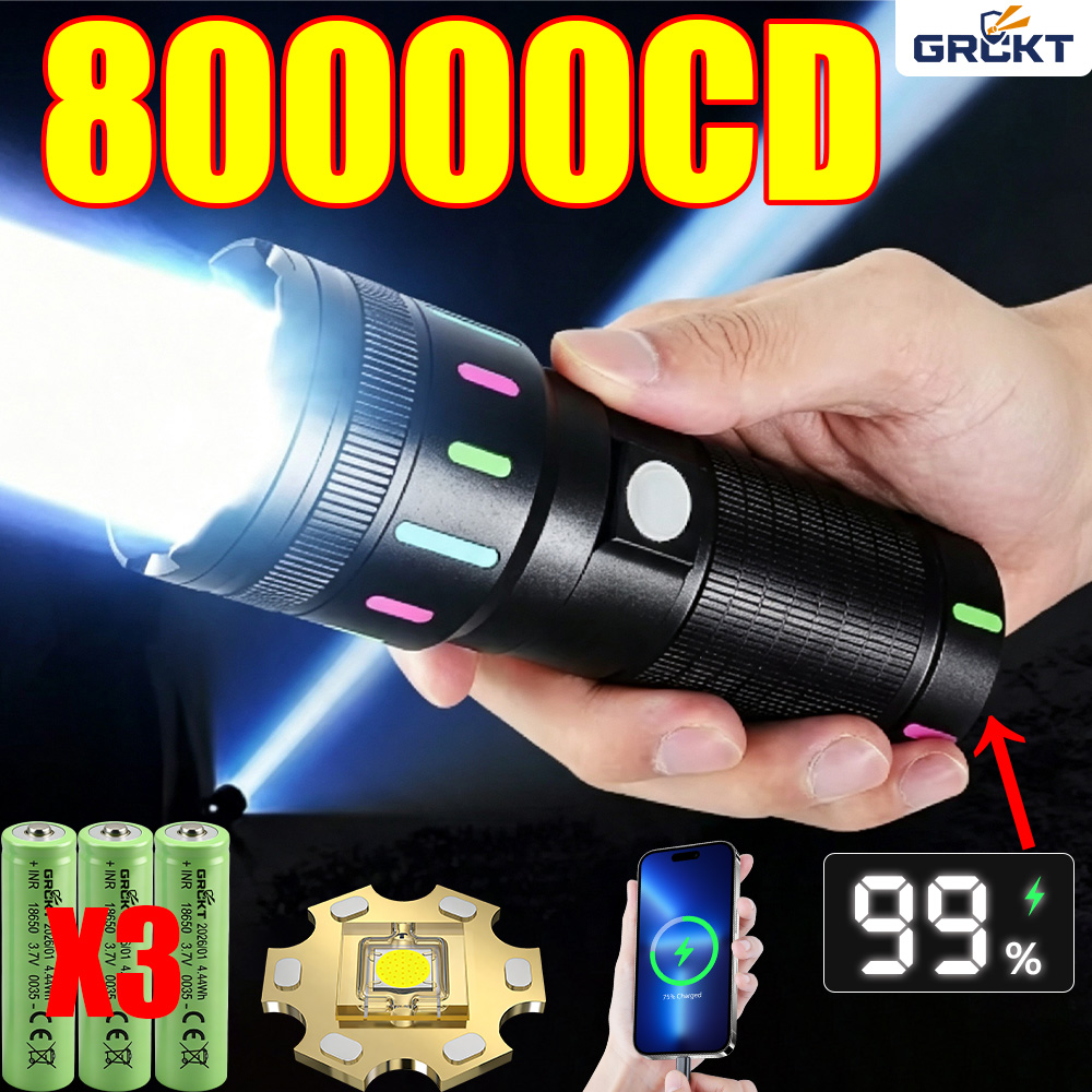 Fishing Light - Torcia LED 80000CD, la più potente,