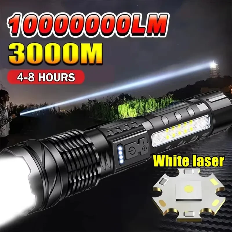 Fishing Light - Potente Torcia LED con Indicatore Batteria,