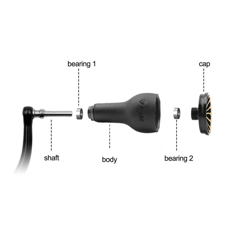 Manopola Nera in TPE 27mm Comp - Shimano Reel Stradic recensione e prezzo